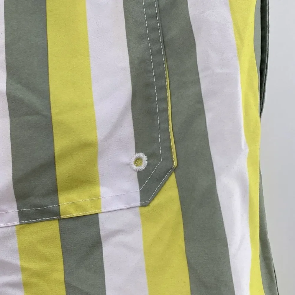 3For$20 Men's GoodFellow Yellow Strips Swim Trunks size Large